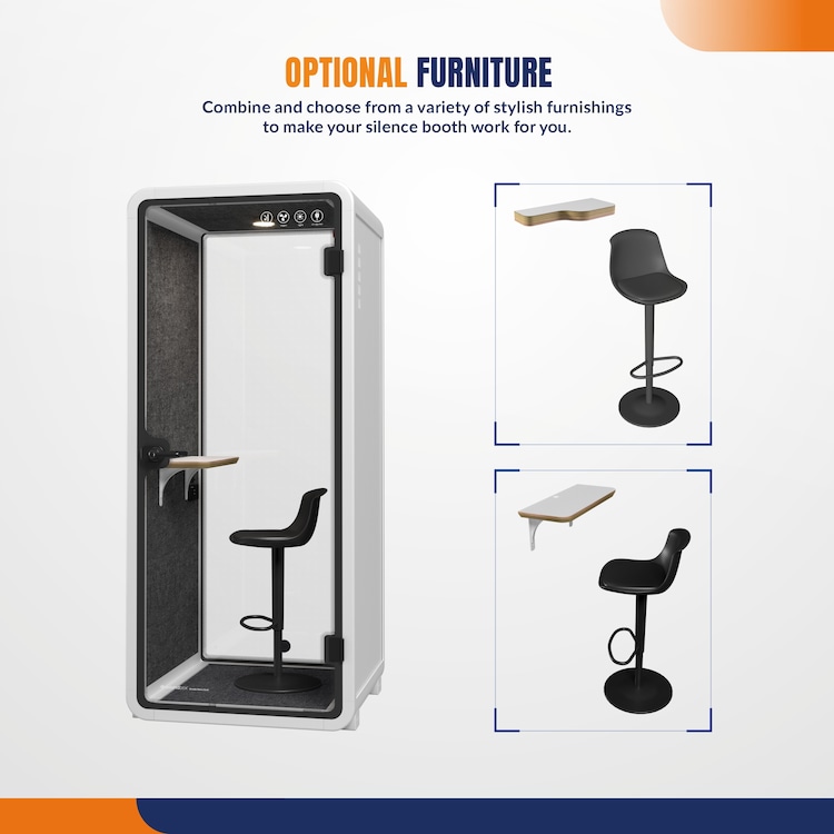 Soundproof Phone Booth for 1 Person | 4Dock